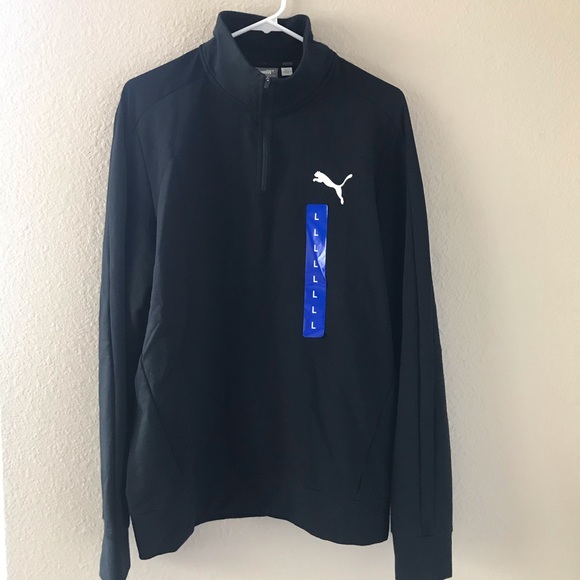 Puma Black StretchLite Half Zip Top - Picture 2 of 5